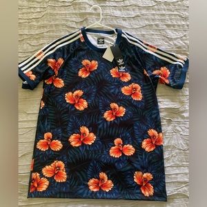 Adidas Floral Jersey. Brand new with tags size large